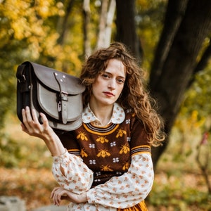 Bolsa de couro genuíno, Crossbody de couro, Bolsa de cinto, Bolsa espaçosa,