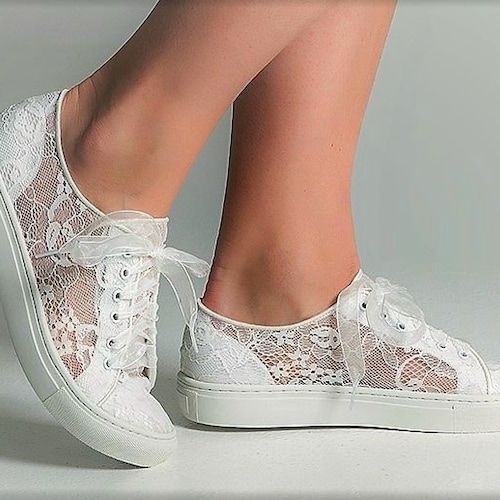 lace wedding shoes bridal
