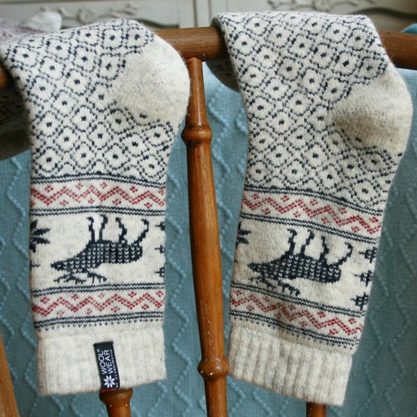 Norweger-Socken, Qualitätssocken aus 80 % Merinowolle, Unisex-Socken