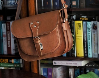 Genuine Leather Bag, Leather Crossbody, Belt Bag, Capacious Bag,