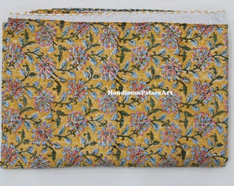 Couette indienne Kantha, imprimé floral, couvre-lit kantha, couette en coton, jeté kantha, couvre-lit indien, couette imprimée, impression en bloc à la main