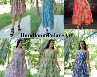 Beautiful summer dresses, cotton handmade sleeveless party dress, comfortable light weight dress