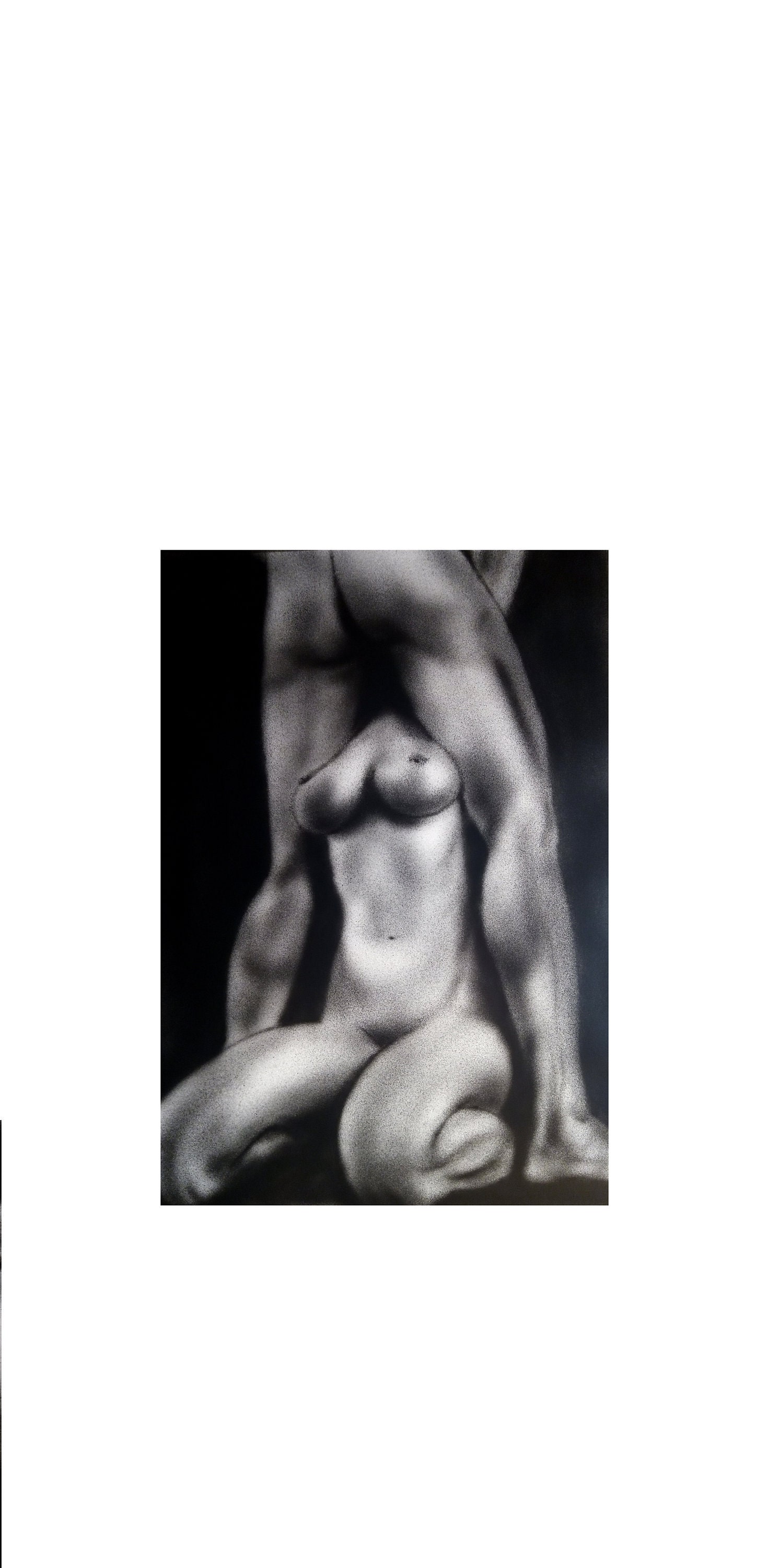 Male and Female Nude 100% Hand Painted Original photo