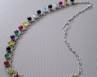 COLLIER CHAÎNE FEMME en argent massif fait main