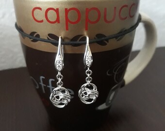 BOUCLES   D'OREILLES  FEMME  en argent  fait  main