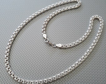 COLLIER  CHAINE  FEMME  en  argent  fait  main