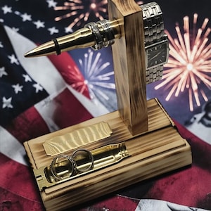 50 cal BMG Ring-/Uhrenhalter mit 20 mm Vulcan Messing Tablett