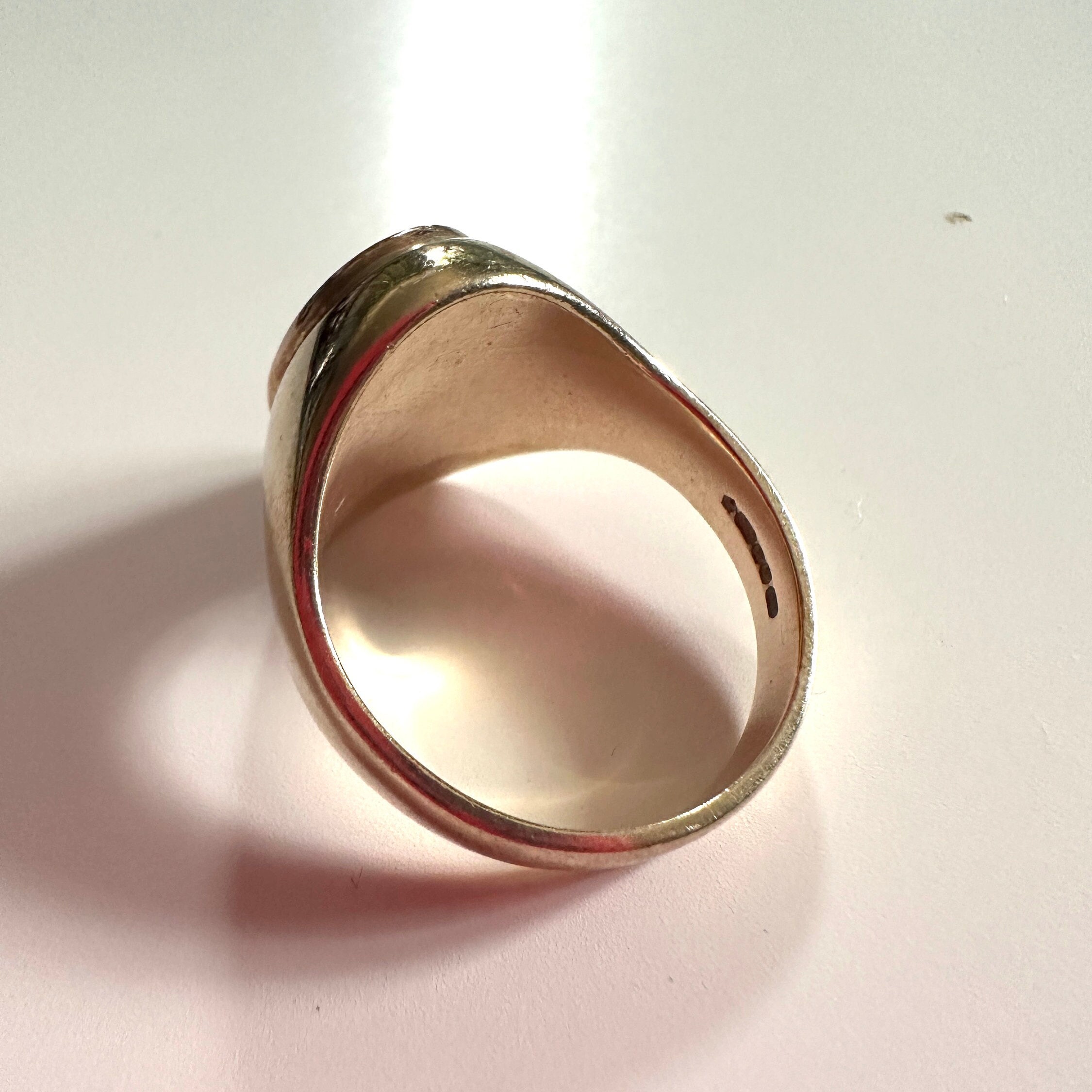 Vintage Welsh Dragon 9ct Gold Signet Ring - Etsy