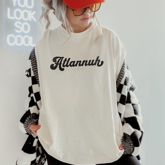 Comfort Colors® Retro Atlanta Shirt City Pride Shirt Georgia Tshirt Atlannuh Shirt Gift For Her Crewneck Shirt ATLien Shirt