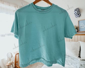 Comfort Colors® Blank Cropped Tee Crop Shirt for Women Soft Women's Crop Tee 3023 Shirt Women's Boxy Tee Summer Crop Tees Gifts for Her Neon