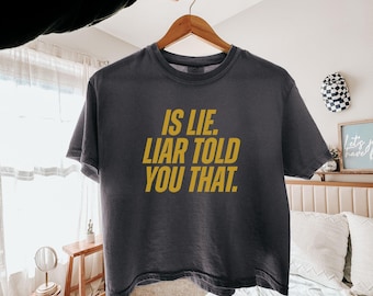 Ist Lie Lügner Told Ihnen, dass Connor Storrie erhitzt Rivalität inspiriert Shirt Ilya und Shane Comfort Colors®Womens Boxy T-Shirt Hockey MM Book Merch