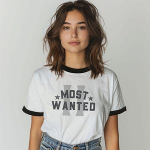 Most Wanted Cowboy Ringer T-shirt, Western T-shirt, Western Bachelorette Tee Cowboy Carter Shirt Act II This Ain't Texas Retro Graphic Tee