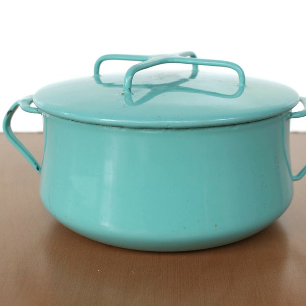 Teal Dansk Kobenstyle Stock Pot / 2 Quart / Vintage Dansk Dutch Oven