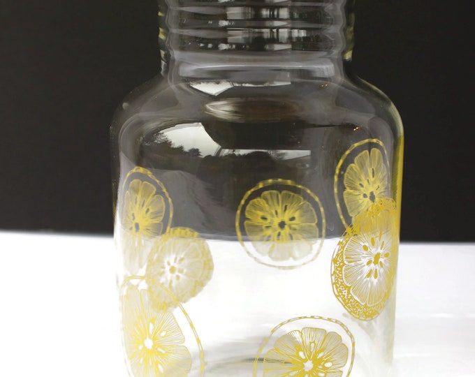 Pyrex Lemonade Pitcher / Lemon Slice Glass Pitcher Etsy