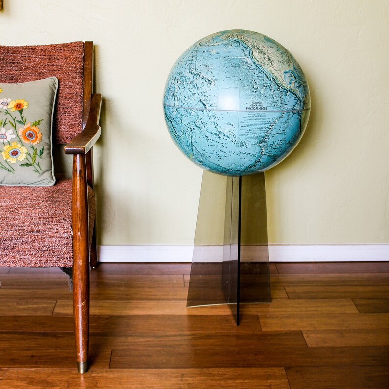 Free Shipping Vintage Globe Floor Globe Mid Century Modern Etsy