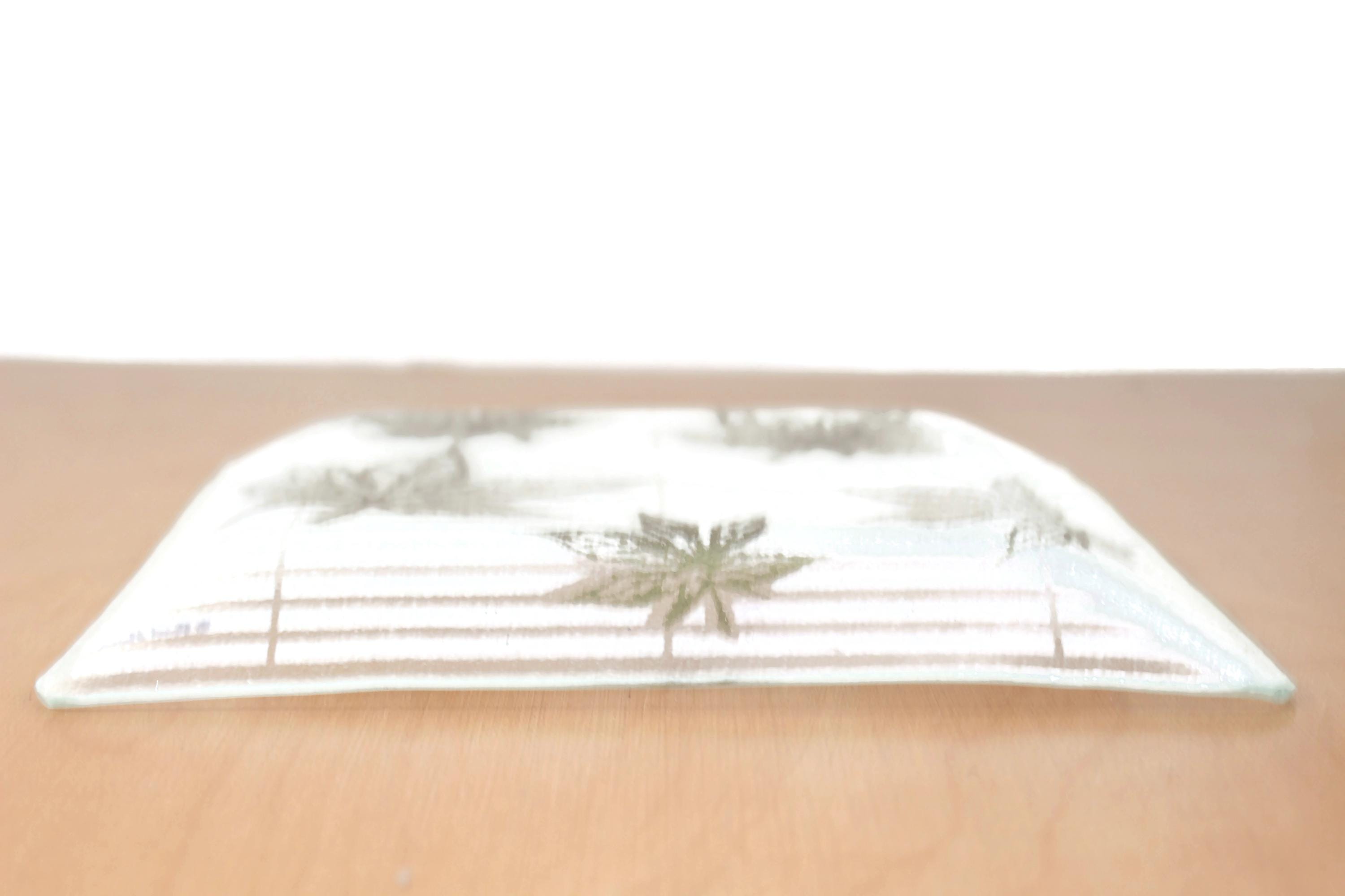 Vintage Fred Press 22 Karat Gold Maple Leaf Glass Tray - Etsy