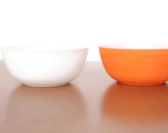 ヴィンテージ ヘーゼルアトラス ミルクガラス ミキシングボウル