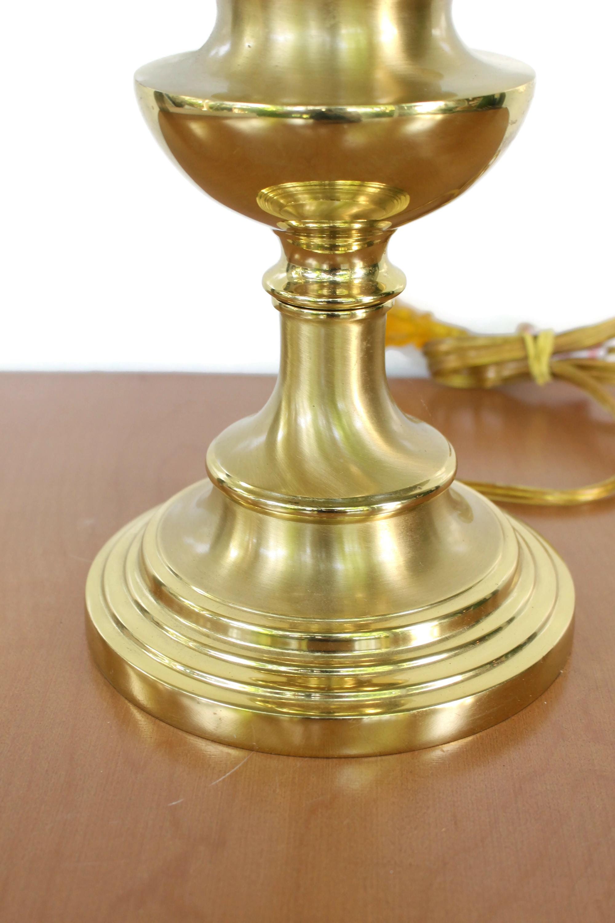 Large Vintage Kaeder Brass Table Lamp: Tall Gold Metal  Kaeder Vintage Brass Table Lamp Mint Condition Two Available main image 1