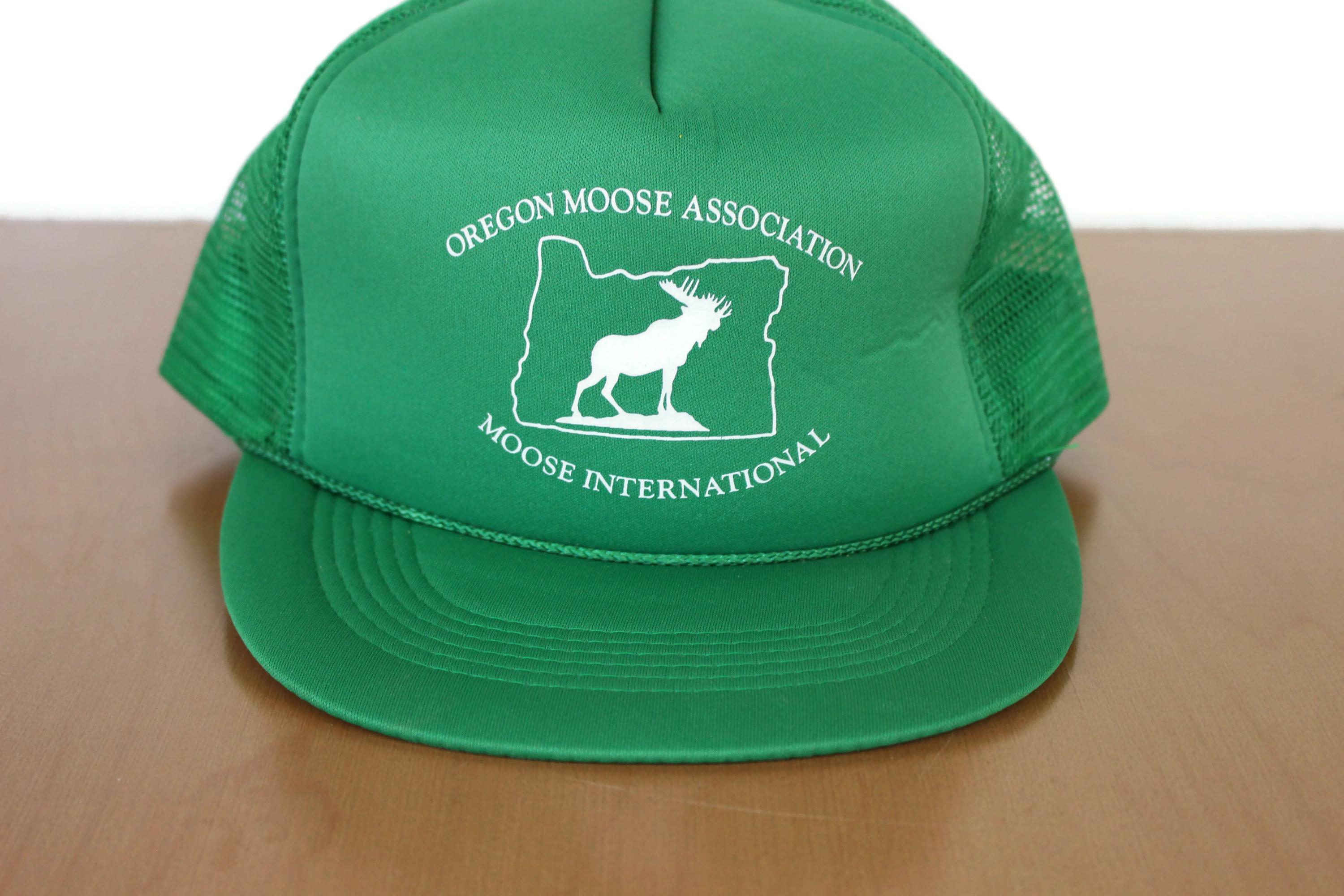 Vintage Green Trucker Hat: Oregon Moose Association Snapback  display picture 2