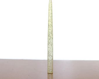 Świeca z pleksiglasu w stylu vintage / Wystrój w stylu Mid Century Modern / Świeca dekoracyjna z plastiku i płatków srebra
