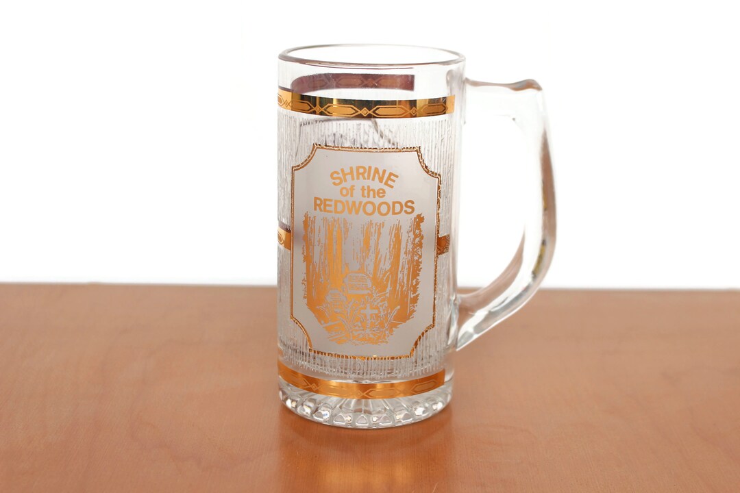 Culver Glass Redwoods Beer Stein / Trees of Mystery / Shrine of the