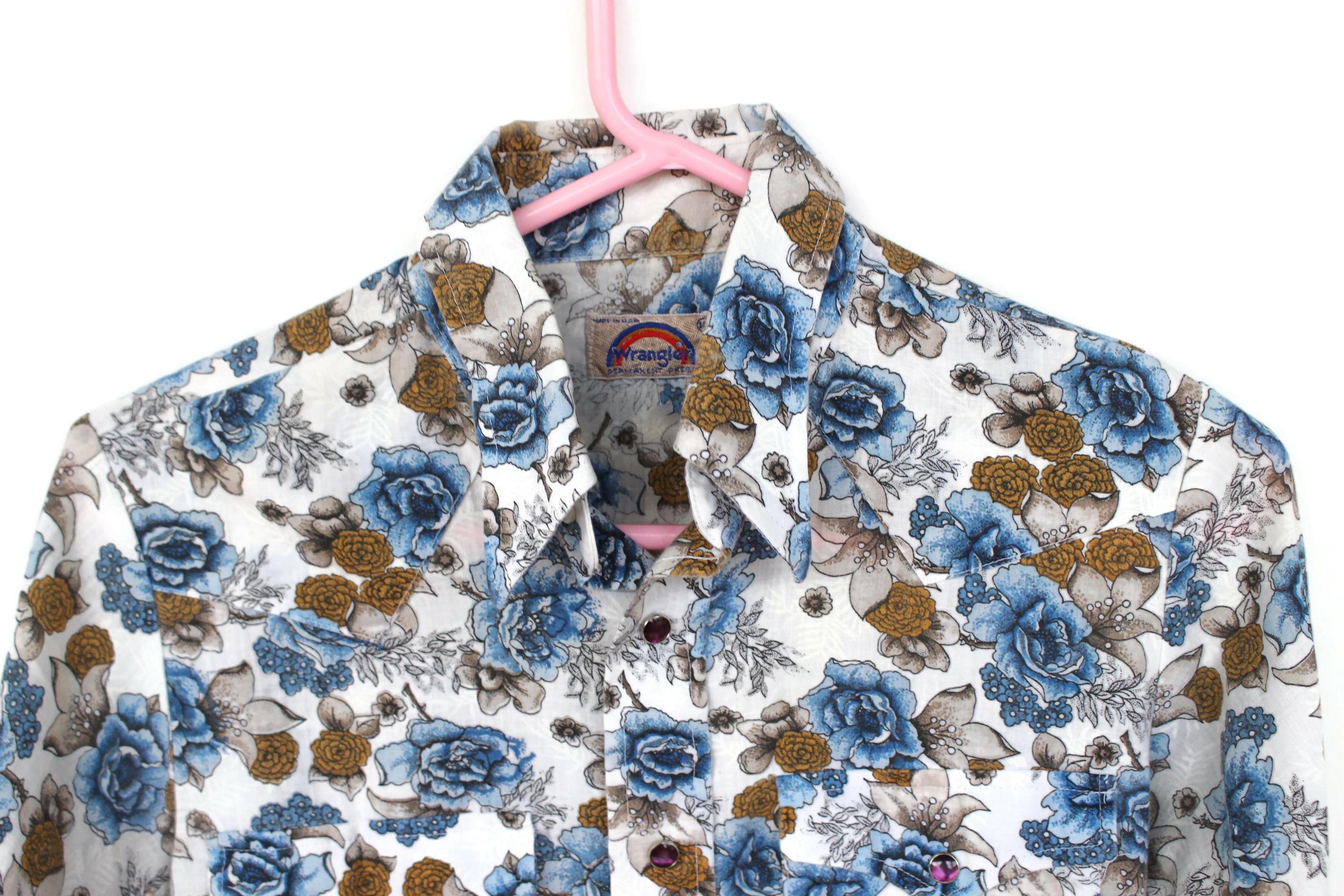 Sergé De Coton - Boutons Pression Chemise Travail Wrangler