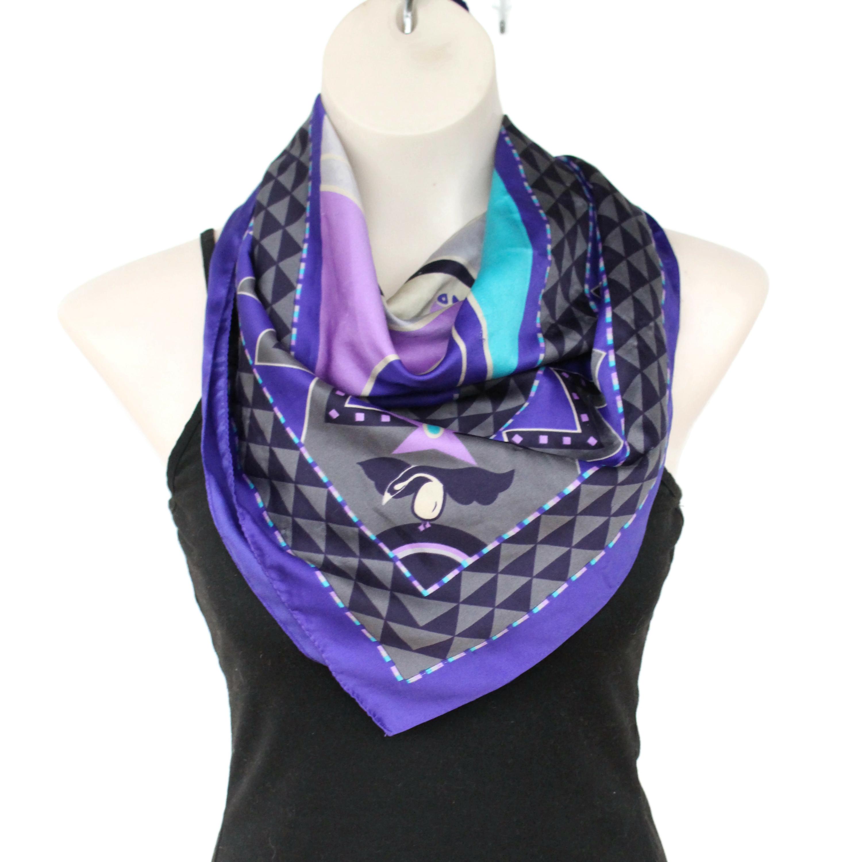 Vintage Boma Scarf / Native American Bird Scarf / Jocelyne