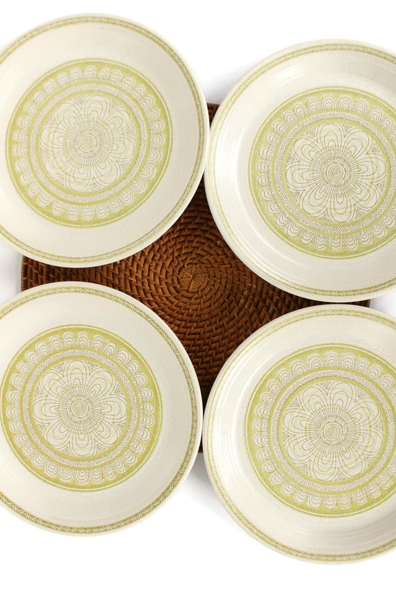 ヴィンテージ フランシスカン ハシエンダ グリーン ディナープレート