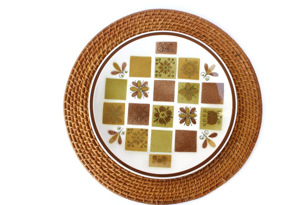 Ceramic Guild Plate / Esperanto Japan / HB34 Hopscotch Dinner Plate Etsy