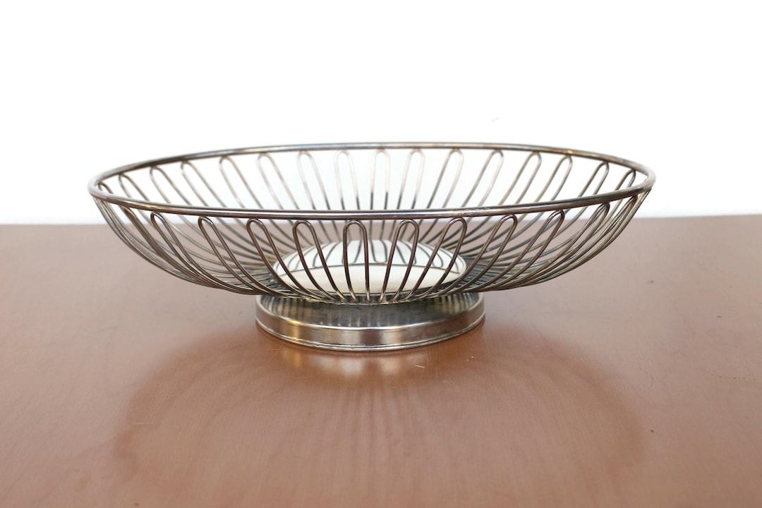 ビンテージ50's ミッドセンチュリーメタルフルーツバスケットアイアン