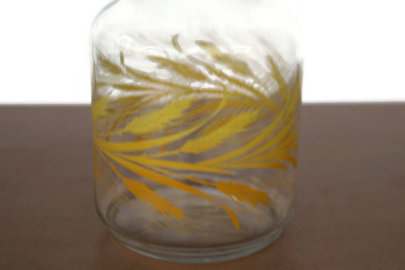 Vintage Glass Juice Pitcher / Libbey Wheat Pattern / Golden Etsy