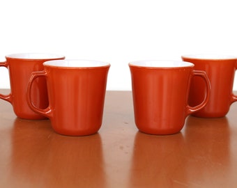 ヴィンテージ　コーニングウェア　パイレックス　セット ヴィンテージ コーニングウェア マグカップ：タン コーヒーカップ 4個