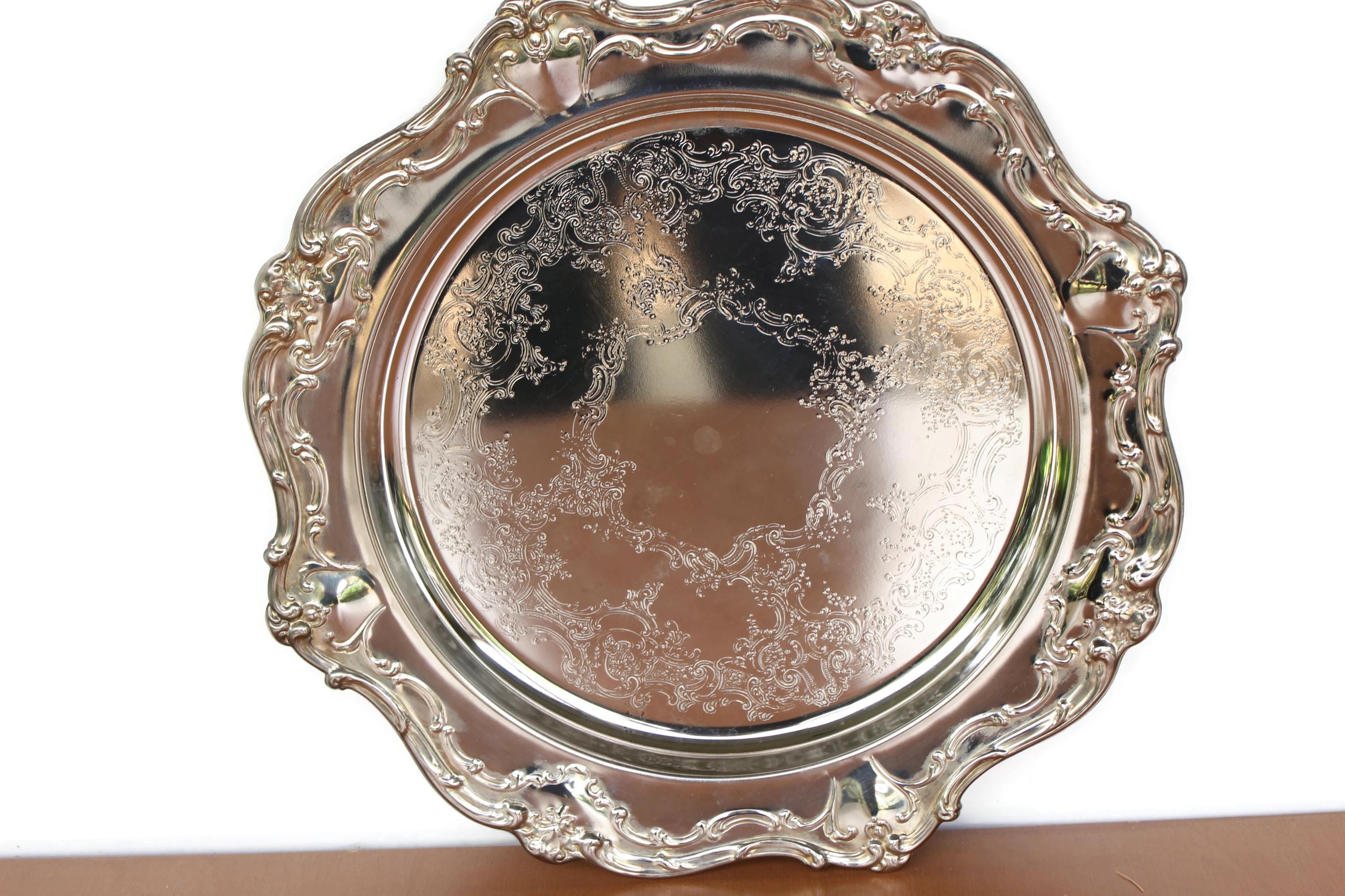 Vintage Gorham Silver Tray / Chantilly / Silver Plate Ornate