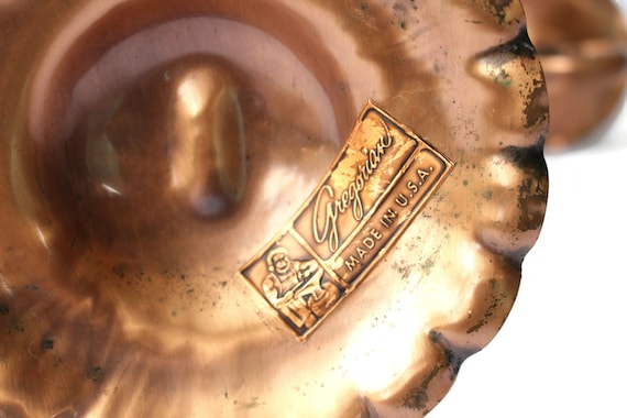Hand Hammered Copper Candlestick Holder: Gregorian Copper USA Art
