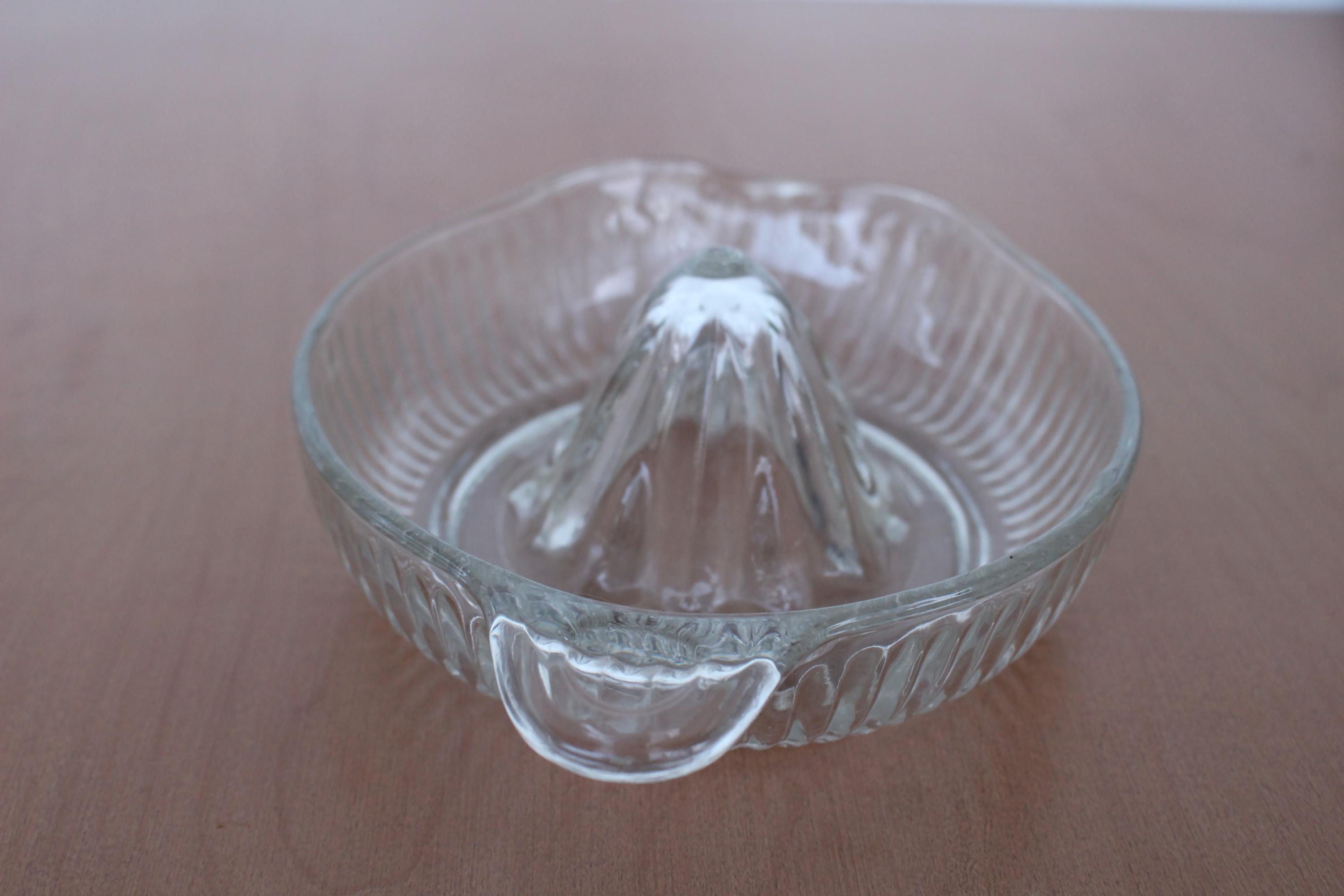 ALESOR AGRUMES vntage, jus d'orange en verre transparent nervuré