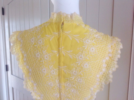 Vintage 1980,s Yellow Maxi Dress . - image 8