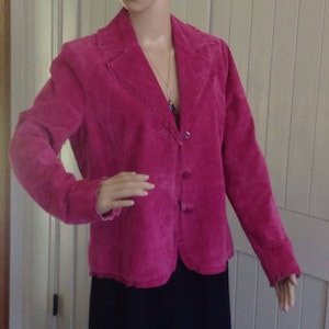 Pink Suede Jacket/ Blazer  by PARISIAN Signature