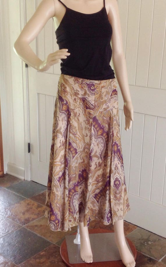 100% Silk Skirt 1990's by NYGARD Collection