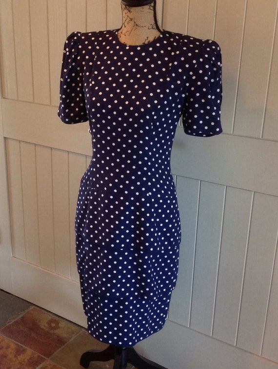 Pretty Women Polka-dots Dress 80' by Maggy London
