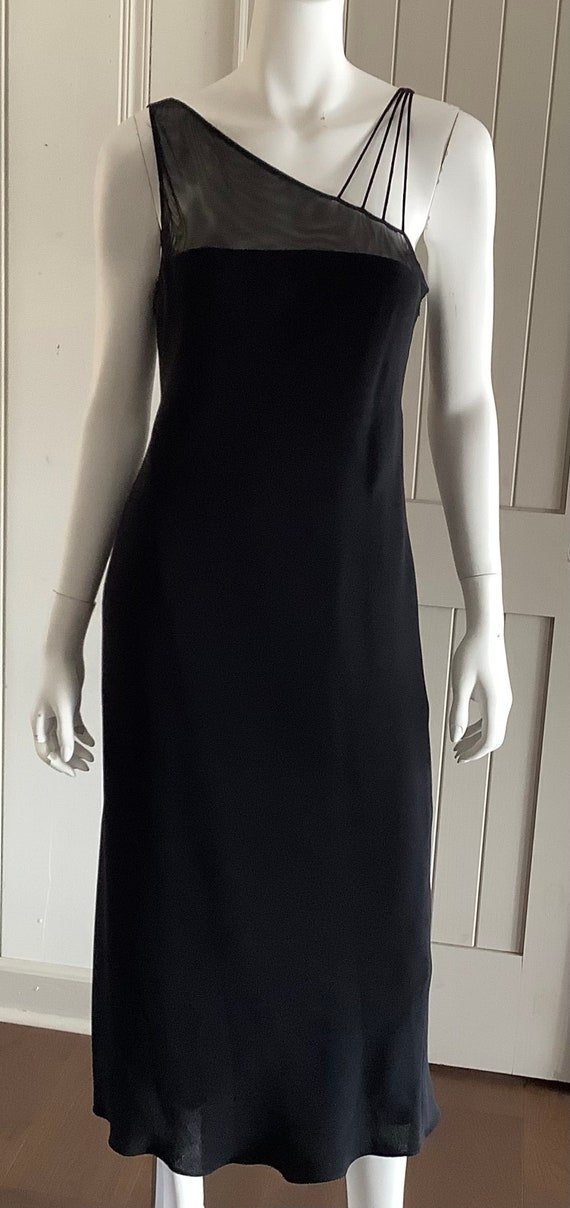 Vintage Black Evening Dress by Evan-Picone - image 1