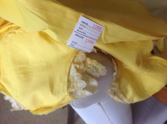 Vintage 1980,s Yellow Maxi Dress . - image 10
