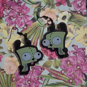 Gir Handmade Acrylic Zim Earrings - Nickel Free, Lightweight