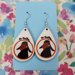 Kaiser neue Groove Ohrringe Teardrop Holzohrringe, baumeln Ohrringe, handgemachte Schmuck, hypoallergen Clip auf, Titanium: Eine Vielzahl von Stilen