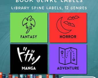 Fiction Genre Labels Printable Stickers for Classroom Library