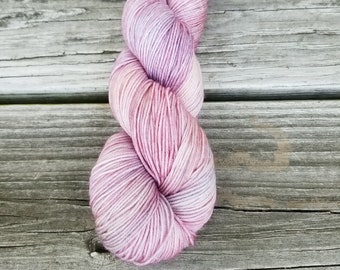 Sunrise Vibe Hand-Dyed Yarn: Peach, Pink, Mauve, Purple