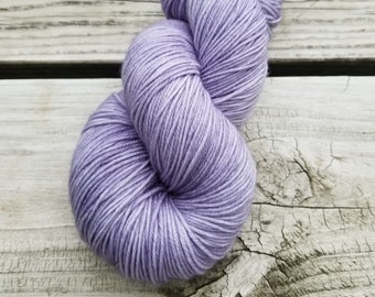Lilac Hand-Dyed Merino Wool Yarn, Royale 4ply
