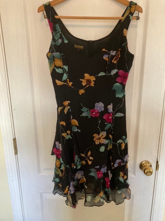 Vintage Floral Dress by Georgiou Studio Size 8 - image 1