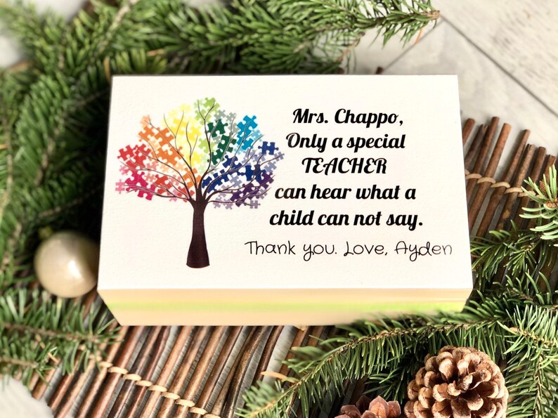 Autism awareness gift personalised appreciation gift best  Etsy