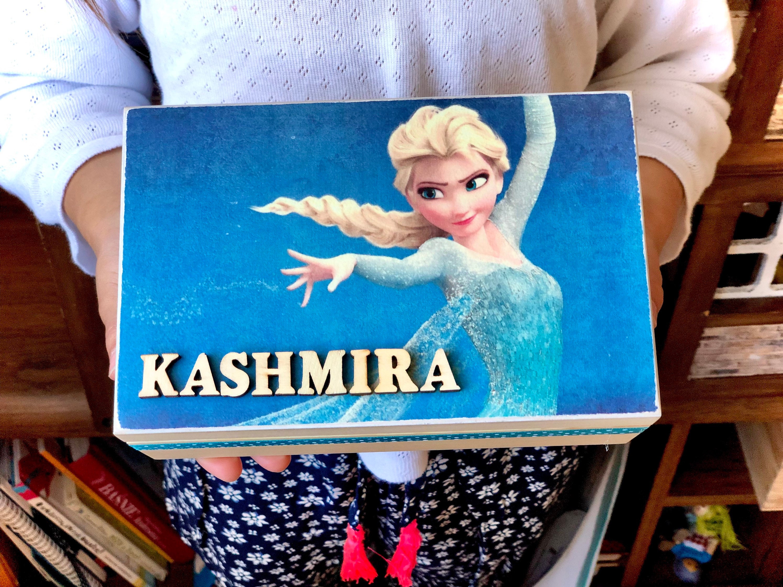 Frozen wooden toy box cheap