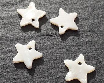 Mother of Pearl Star Charms 95 pcs